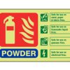 Fire Extinguisher ID Sign Powder-LB Glow - Image 3
