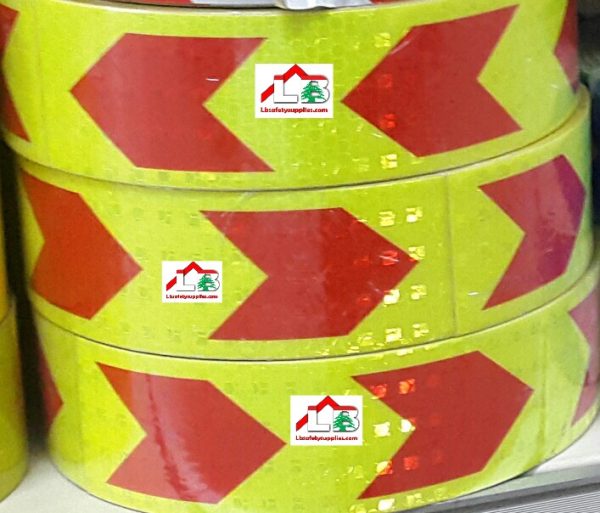 Reflective Tape Arrow Tape 5cm x 3m (Yellow+Red)